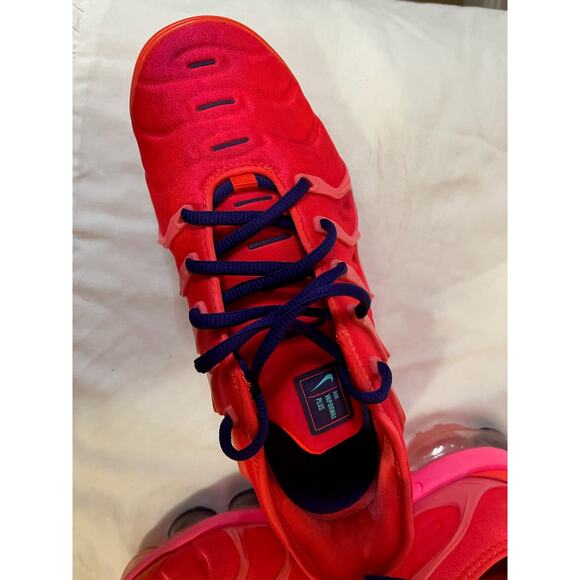 Nike Air VaporMax Plus Wmns 7 Pink/Crimson CU4907-600 Like New No Box - Picture 6 of 10